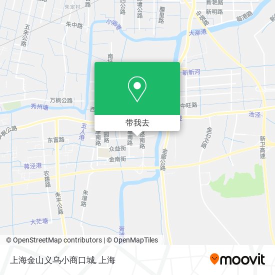上海金山义乌小商口城地图