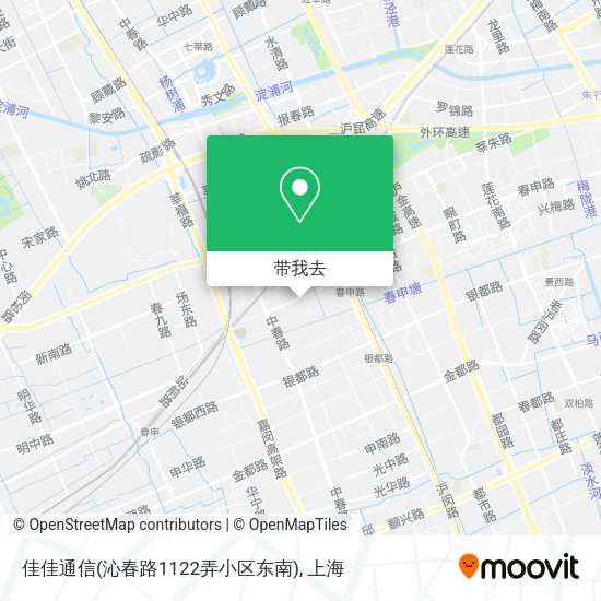 佳佳通信(沁春路1122弄小区东南)地图