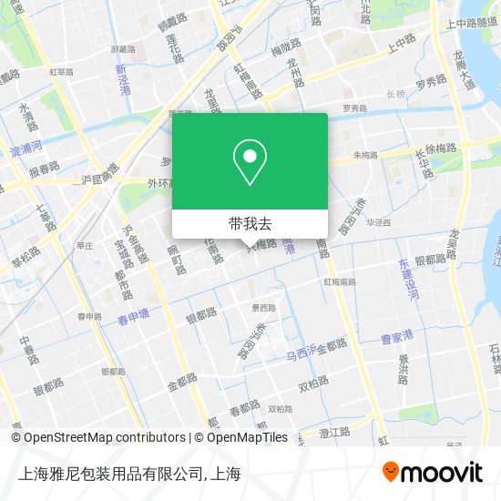 上海雅尼包装用品有限公司地图