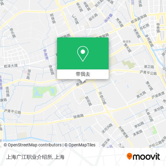 上海广江职业介绍所地图