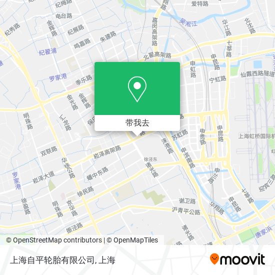 上海自平轮胎有限公司地图