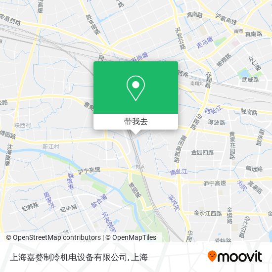 上海嘉婺制冷机电设备有限公司地图