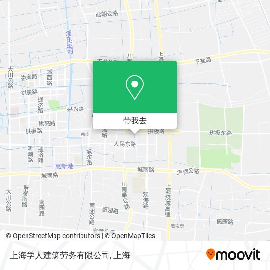 上海学人建筑劳务有限公司地图