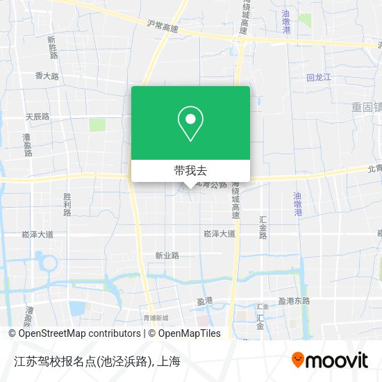 江苏驾校报名点(池泾浜路)地图