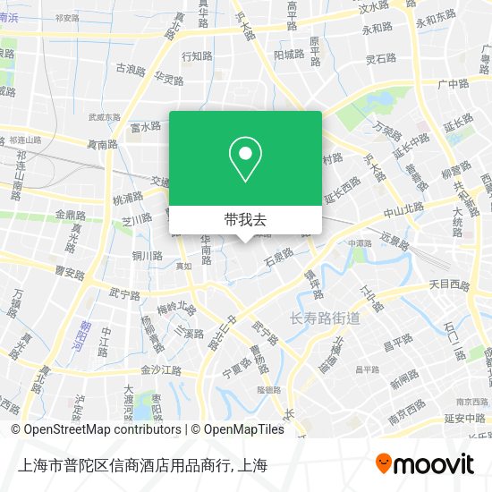 上海市普陀区信商酒店用品商行地图
