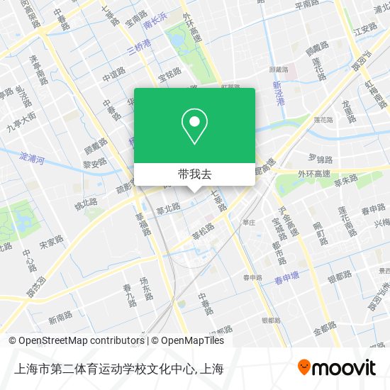 上海市第二体育运动学校文化中心地图