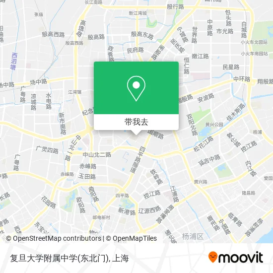 复旦大学附属中学(东北门)地图