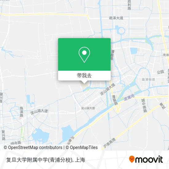 复旦大学附属中学(青浦分校)地图