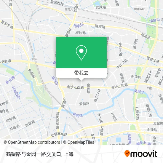 鹤望路与金园一路交叉口地图