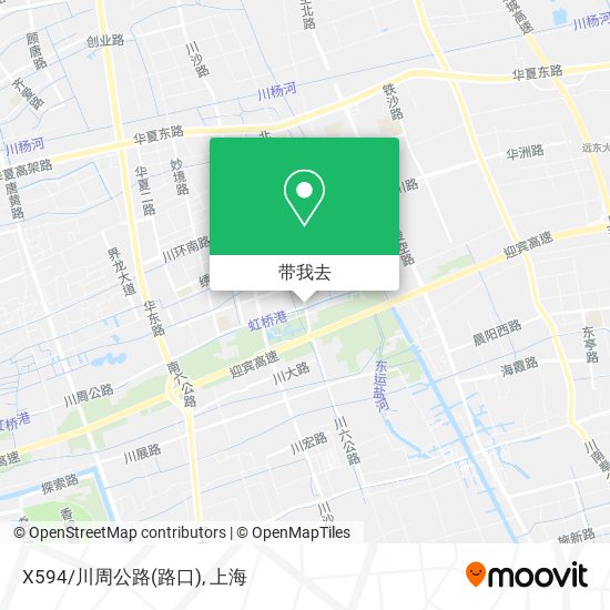 X594/川周公路(路口)地图