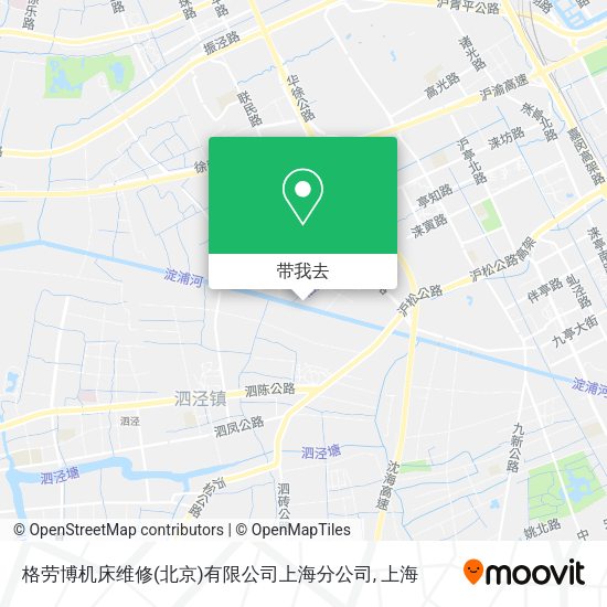 格劳博机床维修(北京)有限公司上海分公司地图