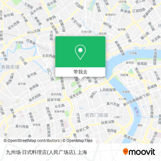 九州场·日式料理店(人民广场店)地图