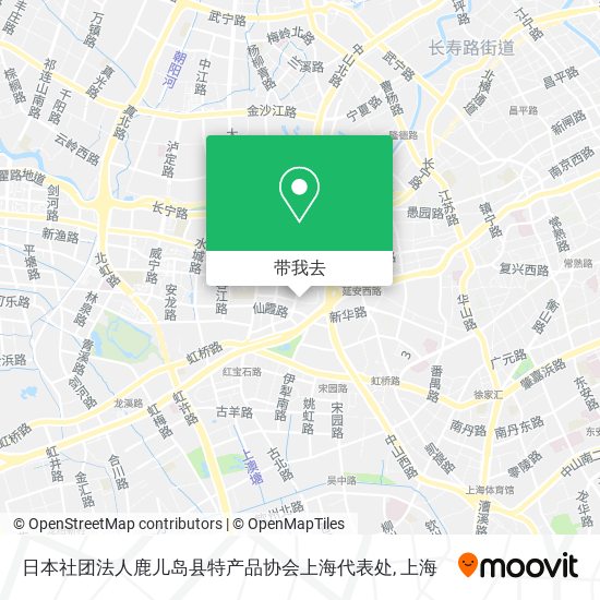 日本社团法人鹿儿岛县特产品协会上海代表处地图