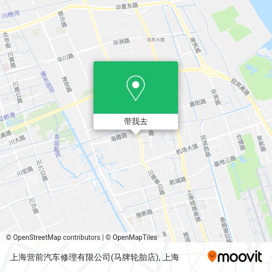 上海营前汽车修理有限公司(马牌轮胎店)地图