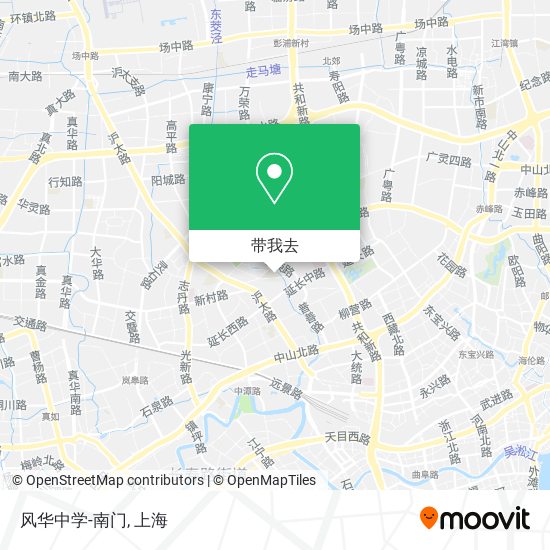 风华中学-南门地图