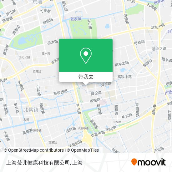 上海莹弗健康科技有限公司地图
