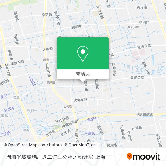 周浦平坡玻璃厂退二进三公租房动迁房地图