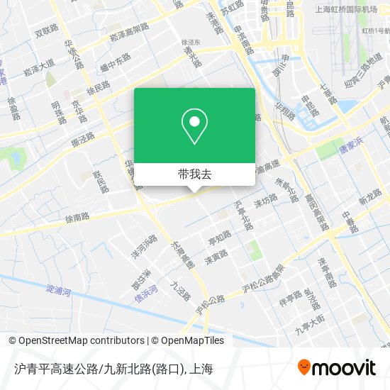 沪青平高速公路/九新北路(路口)地图