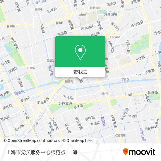 上海市党员服务中心师范点地图