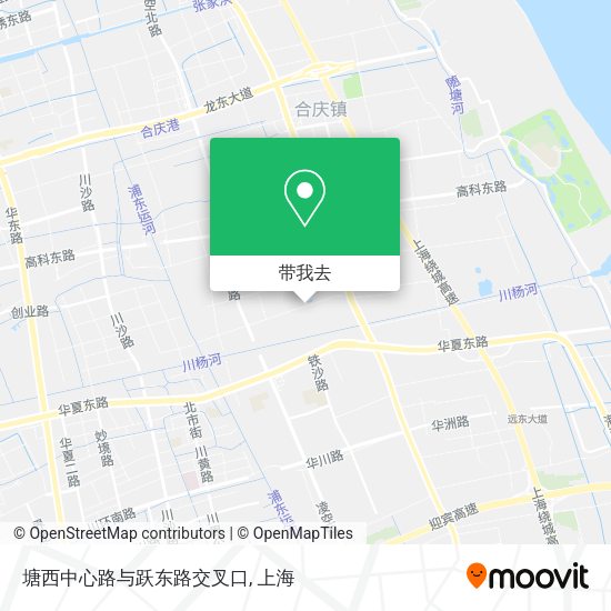 塘西中心路与跃东路交叉口地图