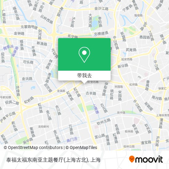 泰福太福东南亚主题餐厅(上海古北)地图