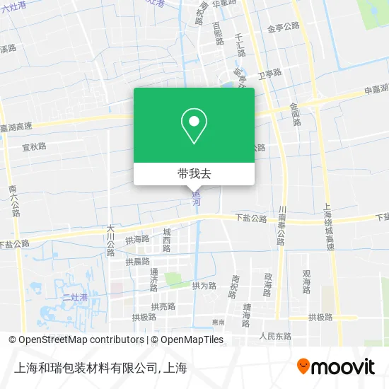 上海和瑞包装材料有限公司地图