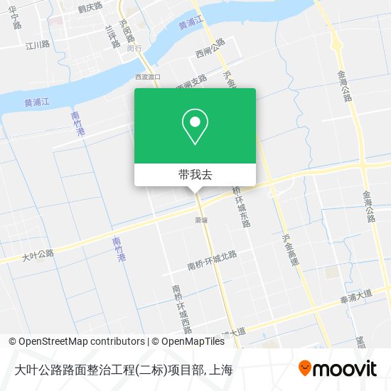 大叶公路路面整治工程(二标)项目部地图