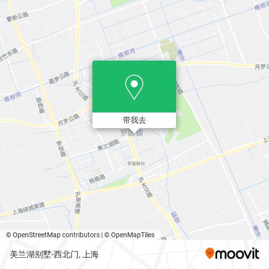 美兰湖别墅-西北门地图