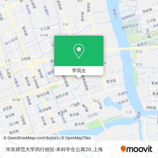 华东师范大学闵行校区-本科学生公寓20地图