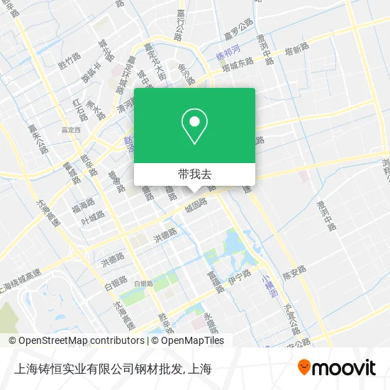 上海铸恒实业有限公司钢材批发地图