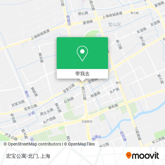 宏宝公寓-北门地图