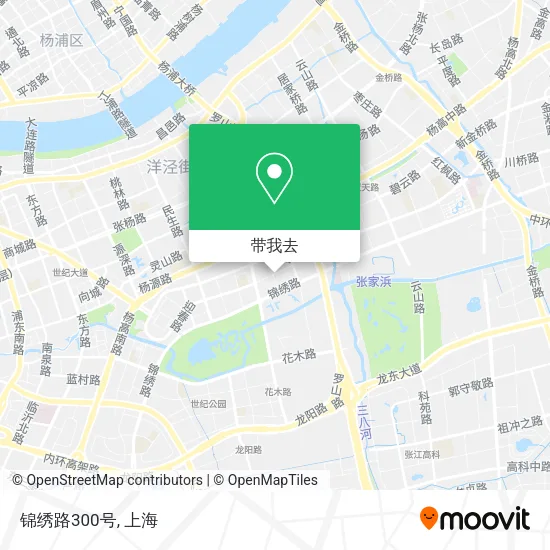 锦绣路300号地图