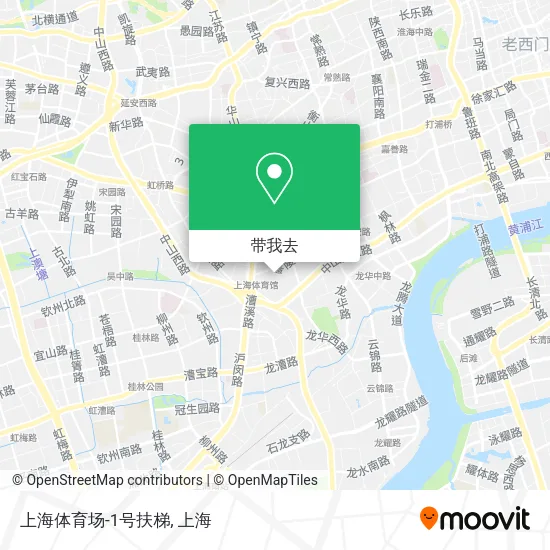 上海体育场-1号扶梯地图