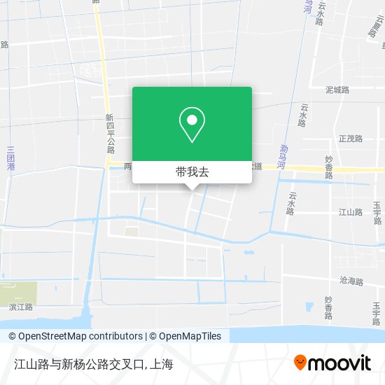 江山路与新杨公路交叉口地图