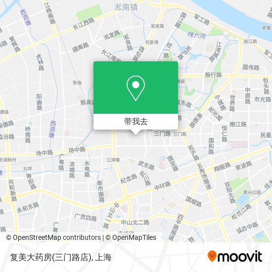 复美大药房(三门路店)地图