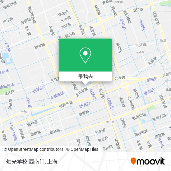 烛光学校-西南门地图
