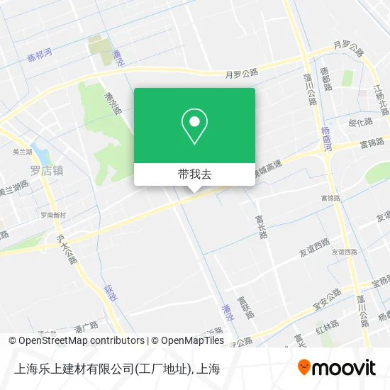 上海乐上建材有限公司(工厂地址)地图