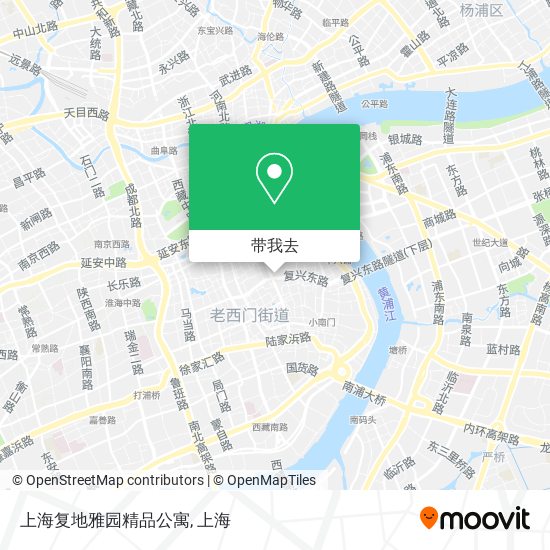 上海复地雅园精品公寓地图