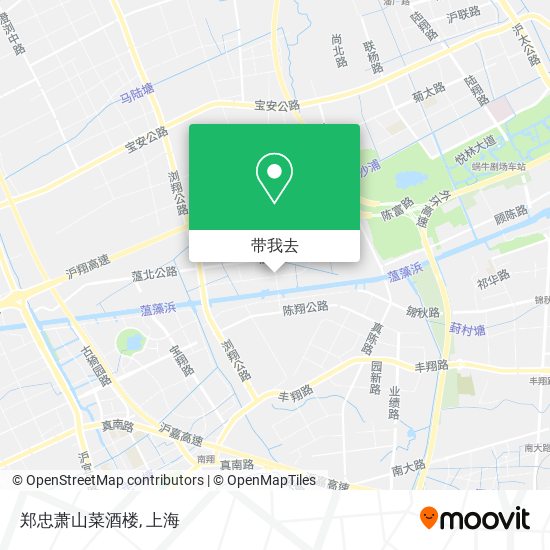 郑忠萧山菜酒楼地图