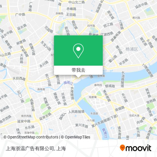 上海浙温广告有限公司地图