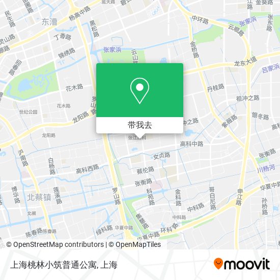 上海桃林小筑普通公寓地图
