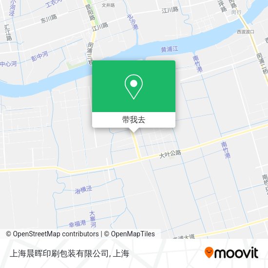 上海晨晖印刷包装有限公司地图