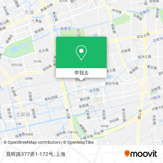 晨晖路377弄1-172号地图