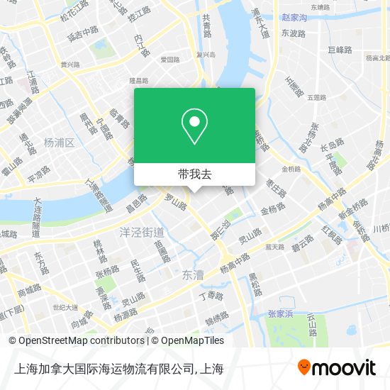 上海加拿大国际海运物流有限公司地图