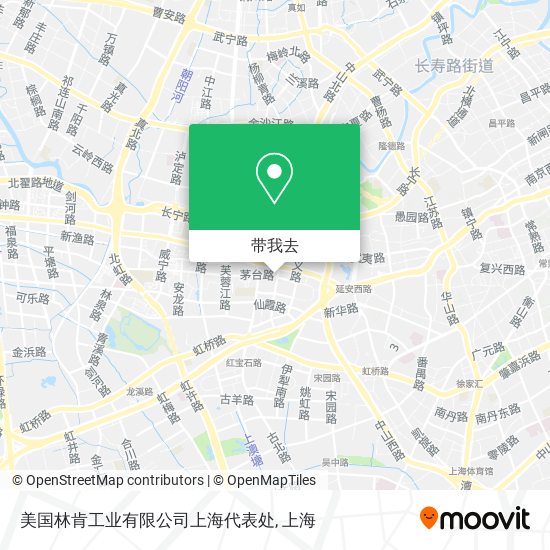 美国林肯工业有限公司上海代表处地图