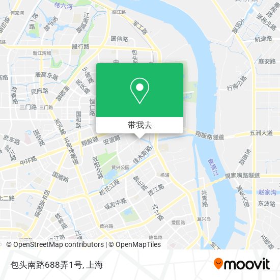 包头南路688弄1号地图