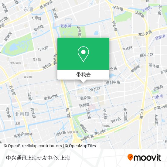 中兴通讯上海研发中心地图