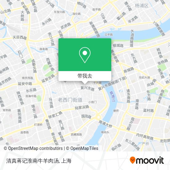 清真蒋记淮南牛羊肉汤地图
