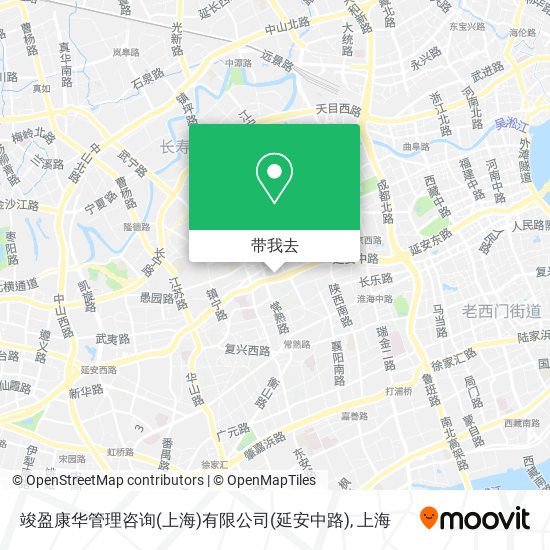 竣盈康华管理咨询(上海)有限公司(延安中路)地图