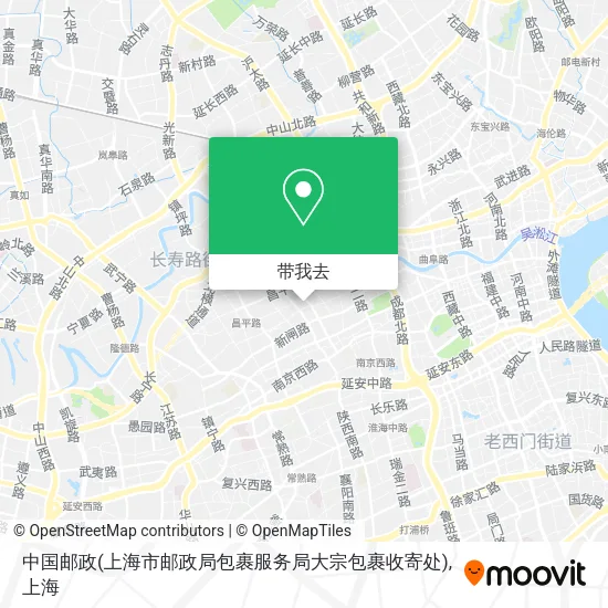 中国邮政(上海市邮政局包裹服务局大宗包裹收寄处)地图